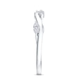 thumbnail image 3 of Rosec Jewels Lab Grown Diamond Wedding Anniversary Ring - EF-VS Quality - Diamond Leaf Ring - Ready to Gift for Special Occasions, 10K White Gold, US 6.50, 3 of 8