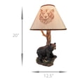 thumbnail image 5 of Lampe de Table Ours Noir et Arbre avec Abat-Jour de 20 Po., 5 of 5