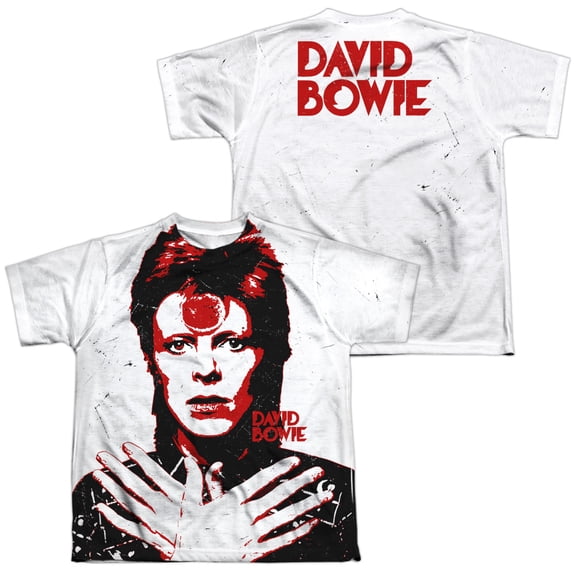 David Bowie - Piercing Gaze (Front/Back Print) - Youth Short Sleeve Shirt - Medium