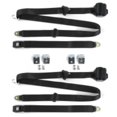 thumbnail image 1 of Chevy II 1966-1967 Standard 3 Point Black Retractable Bucket Seat Belt Kit with Bracketry - 2 Belts, 1 of 1