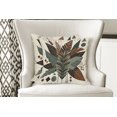 thumbnail image 3 of Ambesonne Monstera Throw Pillow Cover Pack of 2, Boho Abstract Tropical Art, 2 Pcs-18"x18", Evergreen Sage Green Fawn, 3 of 5