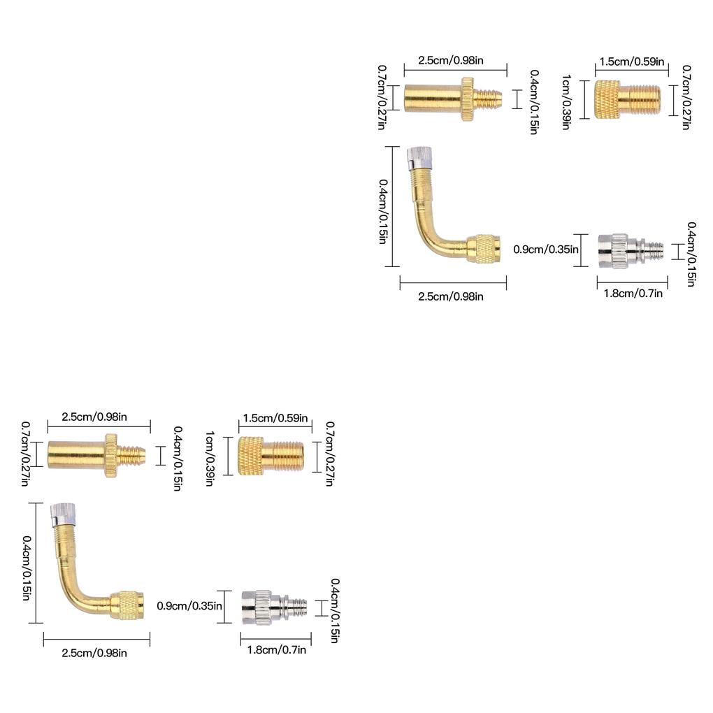 Buy 12pcs Football Brass Valve Converter Kit Basketball Air Bump Ball Pressure Online at Lowest