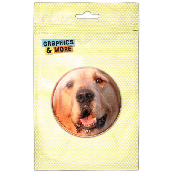 Golden Retriever Dog Pinback Button Pin Badge