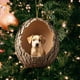 thumbnail image 5 of Adornos para árbol de Navidad - Decoración acrílica colgante de 3,15 pulgadas con estampado de animales • Regalo navideño para familia y compañeros • Set de 1, 5 of 8