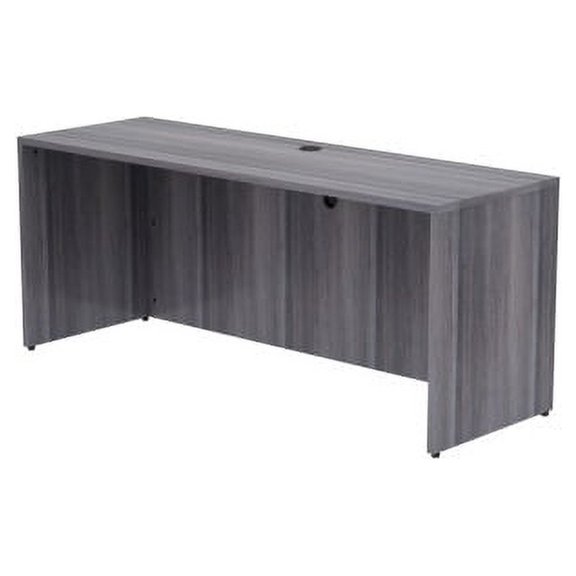 Lorell Weathered Charcoal Laminate Desking 72" x 24" x 29.5" , 1" Top - Material: Polyvinyl Chloride (PVC) Edge - Finish: Laminate Top, Weathered Charcoal Top