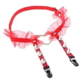 thumbnail image 4 of Arnés elástico punk para mujer rojo Colcomx Cinturón de liga elástico, 4 of 8