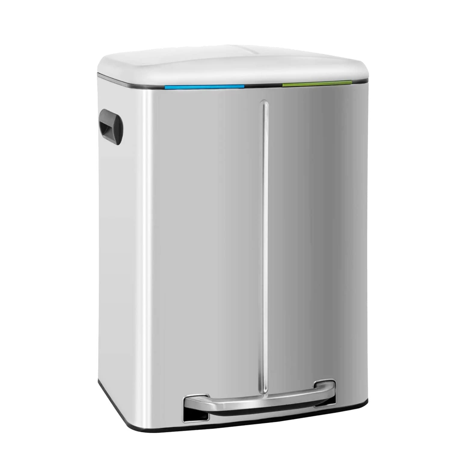 Bilot Trash Can, Dual Trash Can for Recycling 40L/10 Gallon Stainless