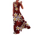 thumbnail image 2 of Lenago Robes Grande Taille Printemps pour Femmes 2023 Mode Décontractée Été Sans Manches Col en V Robe Imprimée Fermeture Éclair Robe Longue Robes de Plage en Solde, 2 of 5