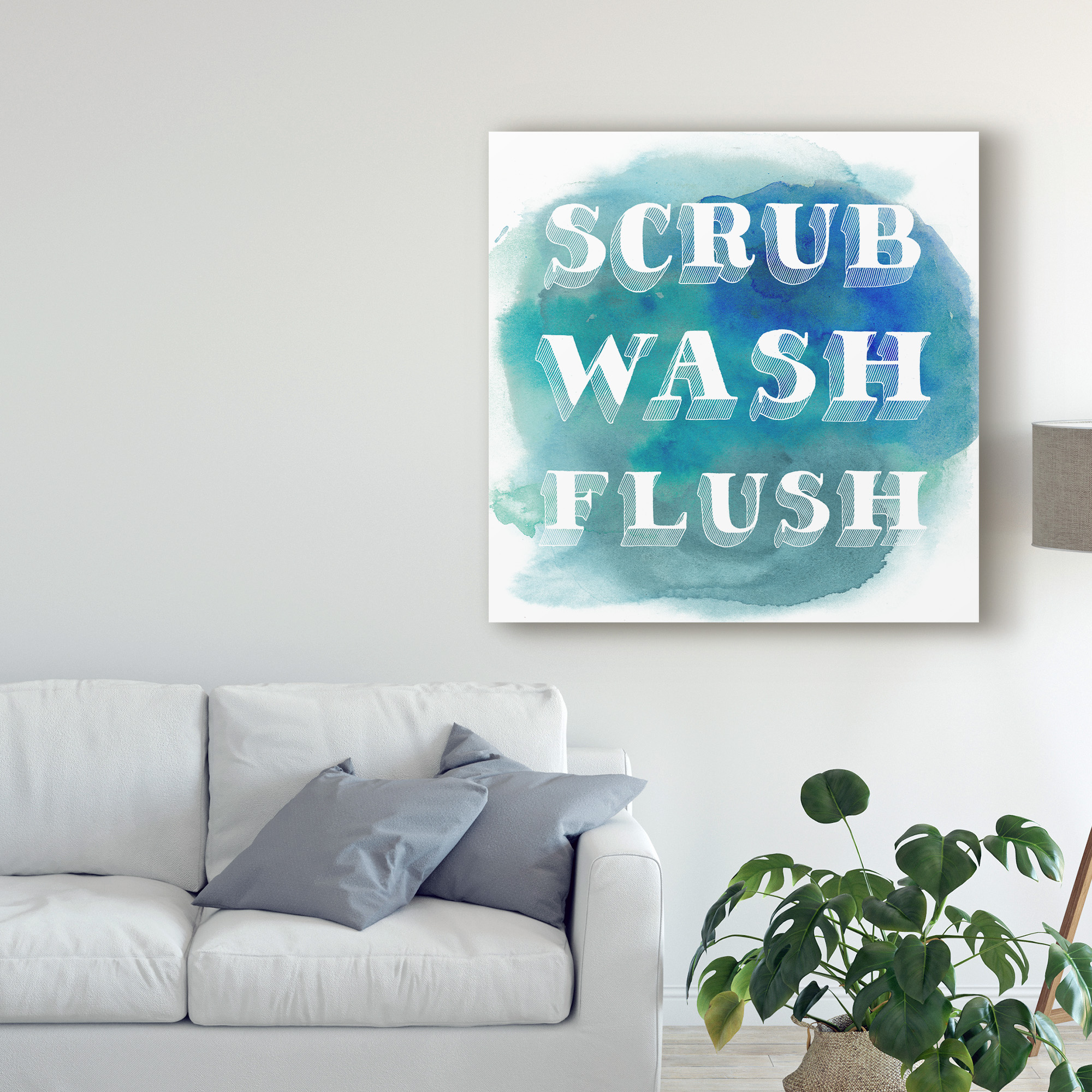 Trademark Fine Art 'Bathroom Dos I' Canvas Art by Grace Popp