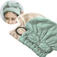 thumbnail image 1 of Jseng [Nueva Actualización] Gorro De Toalla De Secado De Cabello De Microfibra Gorro De Ducha De Cabello De Secado Rápido Extra Suave Y Ultra Absorbente Para Niñas Y Mujeres, 1 of 5