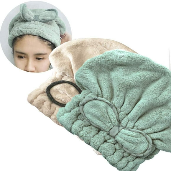 Jseng [Nueva Actualización] Gorro De Toalla De Secado De Cabello De Microfibra Gorro De Ducha De Cabello De Secado Rápido Extra Suave Y Ultra Absorbente Para Niñas Y Mujeres