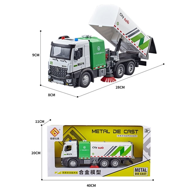 Sprayable Fire Engine Engineering Vehicle Large Model Car Diecast Children‘s Vehicle Model Toy Sound Light Boys Toy Car Kid Gift