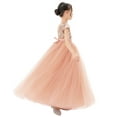 thumbnail image 4 of Ekidsbridal Girl Bridesmaid Flower Girl Dress - Sequins V-Back with Cap Sleeves 323-A (Size: 4-12), 4 of 5