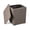 Coffee, variant on Outdoor Resin Storage Side Table with Removable Lid, 11.5 Gal Patio End Table with Wicker-Woven Accent, Wood-Like Top, Extra Seat, Waterproof Polyresin Box for Deck Garden Poolside Black