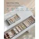thumbnail image 3 of Joyero SONGMICS apilable de 4 niveles con tapa de cristal gris tórtola, 3 of 6