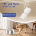 thumbnail image 4 of Official Cat Fountain Filter: 12 Cat Water Fountain Filter Replacement - 6 Carbon Filters & 6 Foam Filters - Suitable for Stainless Steel pet Fountains, 4 of 4