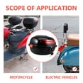 thumbnail image 2 of Motorcycle Tail Box Replacement Trunk Motorcycle Top Locking Storage Carrier Case With Backrest, 2 of 7