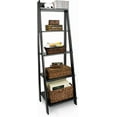 thumbnail image 4 of Jela Solid Wood Split 5 Shelf Ladder, Black, 4 of 15