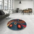 thumbnail image 3 of Ahgly Company Indoor Rectangle Abstract Red Oriental Area Rugs, 6' x 9', 3 of 6