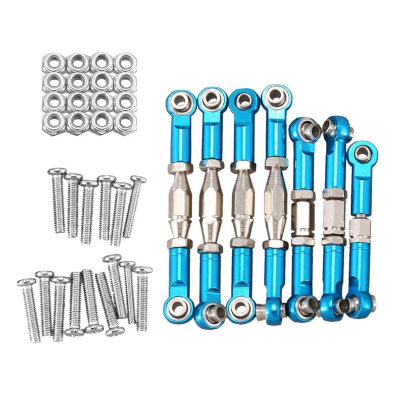 Adjustable Servo Pull Rods Set for WLtoys 144001 RC Car Buggy Replacement Adjustable Servo Pull Rods Set for WLtoys 144001 RC Car Buggy Replacement