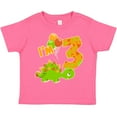 thumbnail image 3 of Inktastic Happy Dinosaur Third Birthday-green Boys or Girls Toddler T-Shirt, 3 of 5