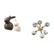 thumbnail image 5 of Estatua de cerámica, figura esférica, escultura de vidrio, artístico, decoración de mesa, ideal para bodas, fiestas de inauguración de la casa,, 5 of 8