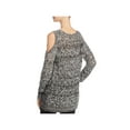 thumbnail image 2 of BB Dakota Bernette Women's Knit Open Stitch Cold Shoulder Sweater Black Size XS, 2 of 2