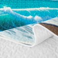 thumbnail image 5 of Manfei Large Ocean Wave Twin Quilt Set,Bright Cloud Twin Coverlet Set,White Blue,2-Piece, 5 of 7