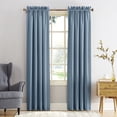 thumbnail image 1 of Sun Zero Barrow Energy Efficient Rod Pocket Curtain Panel, 54" x 95"-1, Vintage Blue, 1 of 1