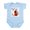 Sky Blue, variant on CafePress - Upright Guy Infant Bodysuit - Baby Light Bodysuit, Size Newborn - 24 Months