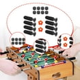 thumbnail image 1 of DYNWAVECA 8 Pieces Table Football Replacement Handles Table Soccer Accessories Nonslip with 2 Small Footballs Foosball Grips Components Orange Footballs, 1 of 10