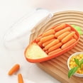 thumbnail image 2 of YIKA Tupperware Container Sliced Cheese Storage Container For Fridge Cheese Storage Containers With Lid Large Capacity Food Storage Container Cheese Fruit And Vegetable Storage Kitchen Storage Orange, 2 of 6
