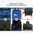 thumbnail image 5 of Verage Expandable Foldable Luggage Collapsible Rolling Travel Duffel Bag Lightweight Suitcase with Detachable Spinner Wheels(Blue, 24 Inch Expands into 28 Inch), 5 of 6
