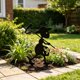 thumbnail image 4 of Metal Garden Stake Decoration Black Iron Ground Insert for Outdoor Yard Fence Courtyard Farm Flower Bed Weather Resistant, 4 of 6
