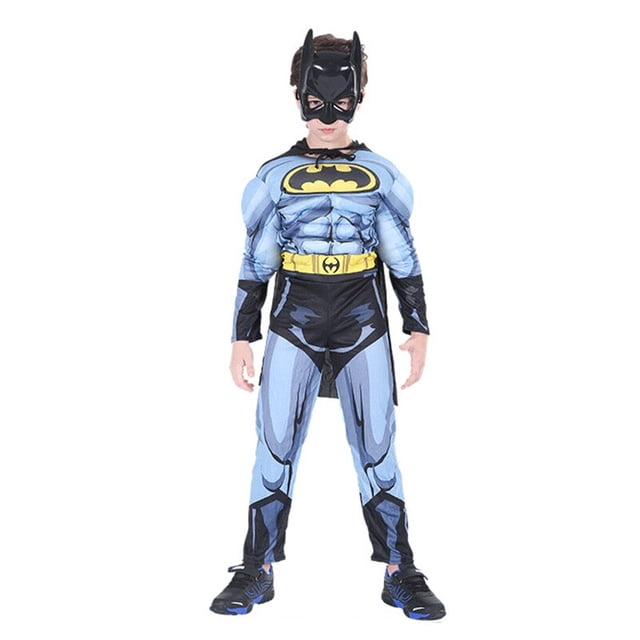 Disfraz de superhéroe de Marvel para niños, mono muscular de Capitán América, Iron Man, Thor, Hulk, fiesta de Halloween Fivean unisex