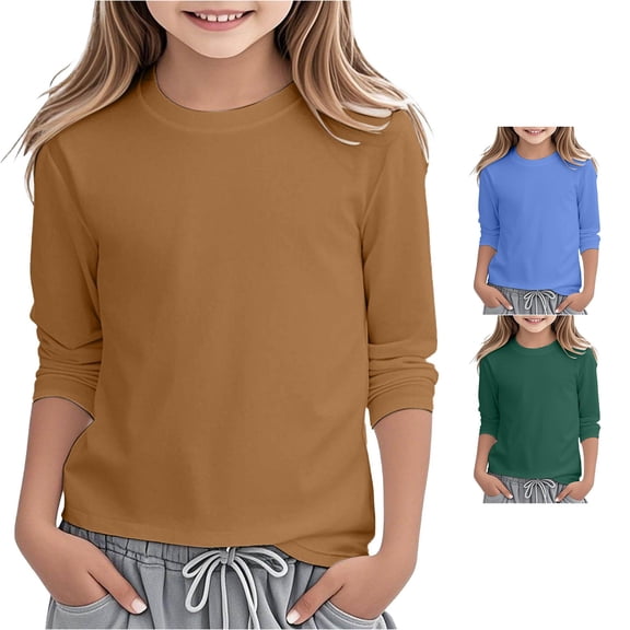 Zhanqunnn Girls Solid Color Swimwear UPF 50 Sun Protection Beach Swim Top, Size 14-16 Years