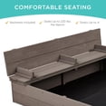 thumbnail image 2 of Sandbox Best Choice Products para niños, madera, exterior, con banco, 2 of 7