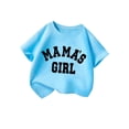 thumbnail image 4 of MUXiin Toddler Girls Easter Shirt Cartoon Bunny Short Sleeve T-Shirt Loose Soft Easter's Day Pullover Tops Tee for Toddler & Kids (Blue,5-6 Years), 4 of 6