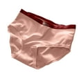 thumbnail image 2 of YWDJ Cotton Lightweight No Show Cotton Bottom Ultra-Thin Underwear Mid-waist Sexy Hip Lift Comfortable Large Size Briefs Pink L, 2 of 3