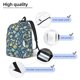thumbnail image 3 of Easygdp Underwater Creature Mochila de Lona Resistente para Laptop, Compatible con Laptops de 15 a 17 pulgadas, Ideal para Escuela, Trabajo y Viajes-Medium, 3 of 5