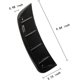 thumbnail image 4 of 2 pares de pegatinas decorativas de ventilación lateral para coche, cubierta Universal para guardabarros, embellecedor de parachoques, rejillas de capó, Exterior de carbono, negro brillante, 4 of 5