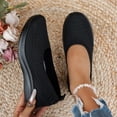 thumbnail image 5 of CHICVOMEY Slip On Women's Sneakers Non-Slip Walking Shoes for Women Breathable Knit Low Top Flats Sneakers for Work Casual Tennis Workout Sneakers, 5 of 6