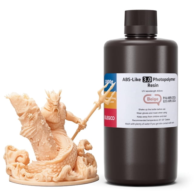 Impresora 3D de resina ELEGOO ABS Like 3.0 Beige de 1 kg para MSLA 3D