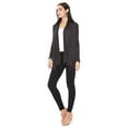 thumbnail image 4 of Women's Solid Casual Comfy Long Sleeve Drape Open Front Cardigan Jacket/Made in USA S-3XL, 4 of 5