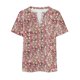 thumbnail image 4 of Camisetas Casuales de las Mujeres Largo Casual Impreso Cuello Redondo Suelto Top, Camiseta de Verano de Manga Corta, 4 of 4