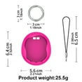 thumbnail image 5 of WDOplteas Funda Silicona Impermeable Con Cordón A Prueba Golpes para Uni (oro Rosa), 5 of 5