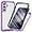 Purple, variant on Case for Galaxy A35 5G,Slim Full-Body Rugged Stylish Protective Clear Back Hybrid 3-in-1 Case with Built-in Screen Protector Phone Case for Samsung Galaxy A35 5G (Purple)