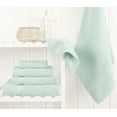 thumbnail image 4 of Cotton Paradise 100% Cotton 6 Piece Towel Set, Soft Absorbent Quick Dry Towels for Bathroom, Mint, 4 of 7