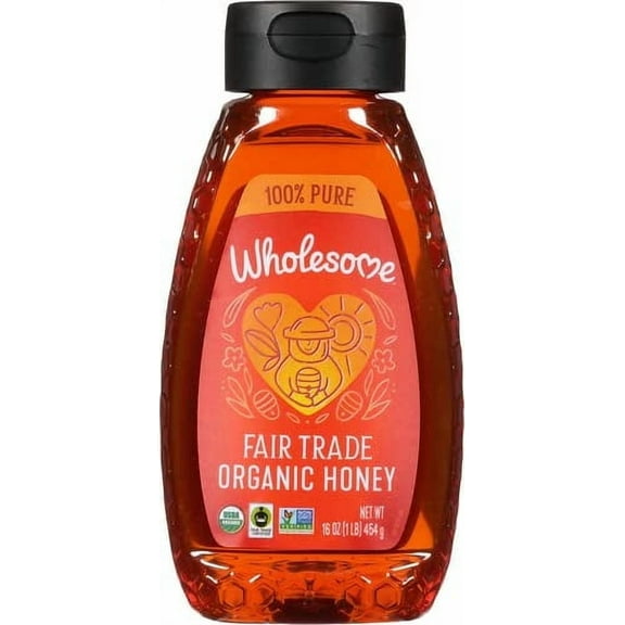 Wholesome Organic Honey 16 oz Pack of 2