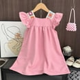 thumbnail image 4 of Gubotare Girls Dresses Boho Baby Girls Casual Dress Toddler Smocking Dress Floral Print Sundress for Spring Summer (Red,Size 2-3 Years), 4 of 8